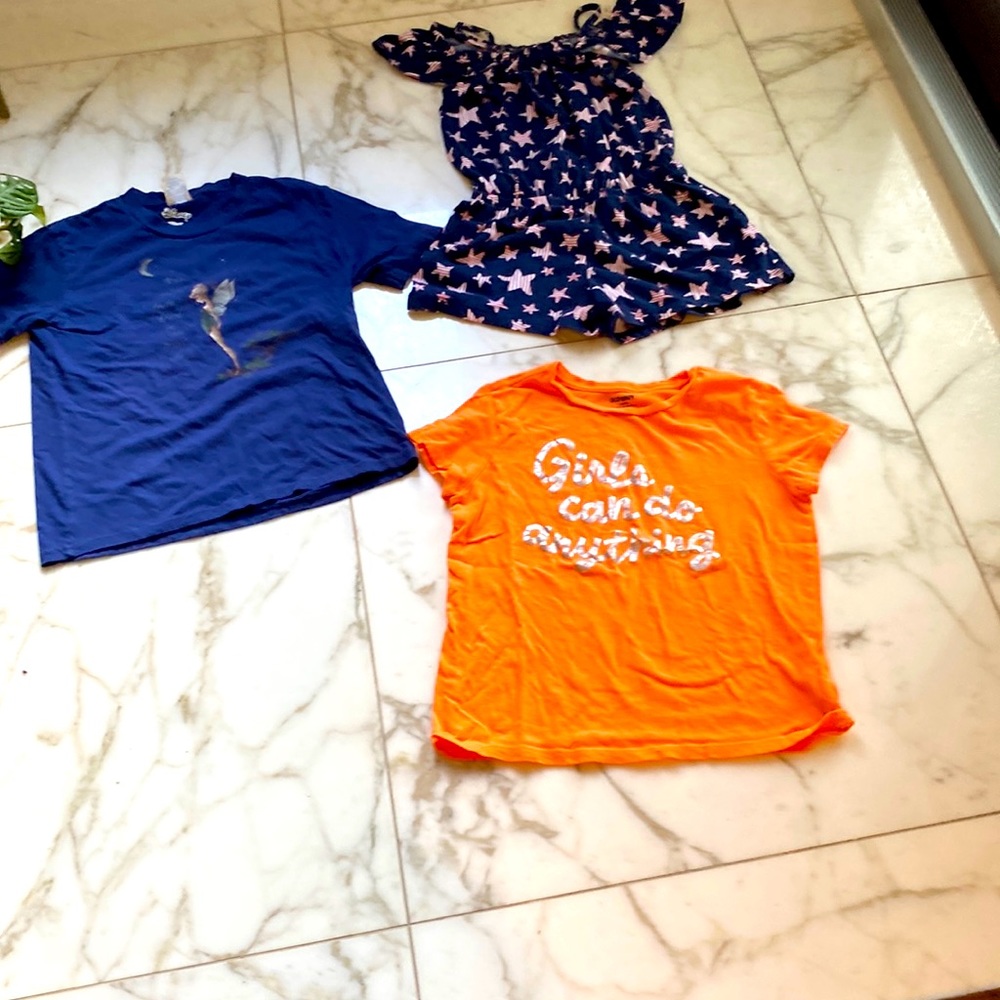 2 shirts 1 romper from cat and jack amazon and old navy